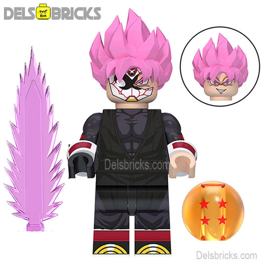 Evil Goku Black Dragon Ball Z Best Lego Minifigures Custom Anime Toys